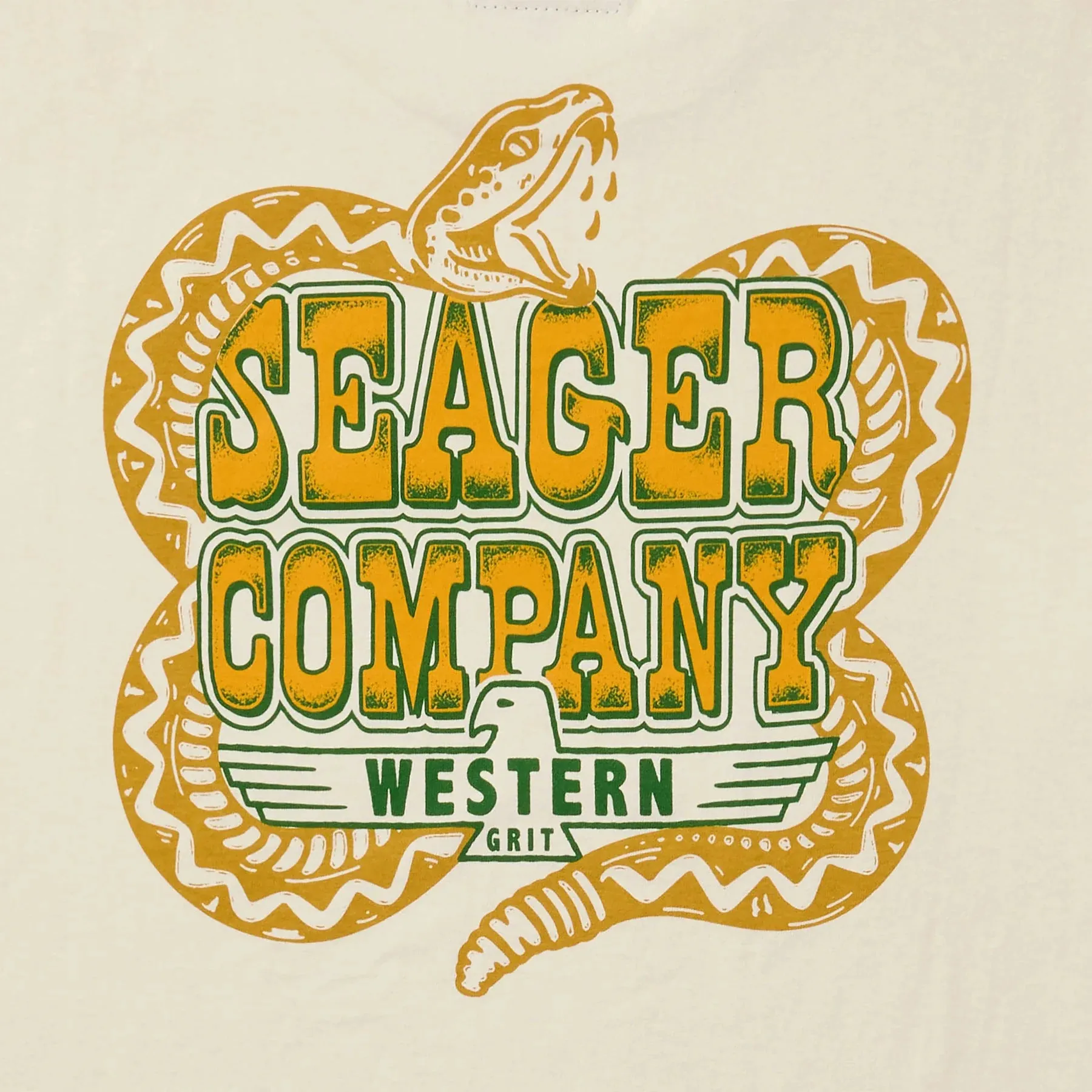 Men's Seager Rattler Tee MTSP25TRATTWHT