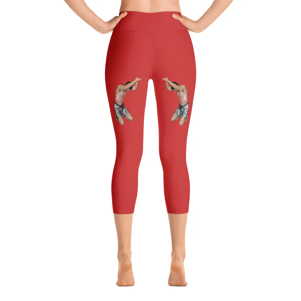 Our best viral leggings red woman power black letters