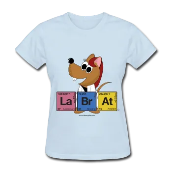 "Lab Rat Periodic Table" (red) - Women's T-Shirt