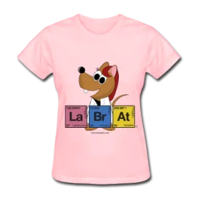 "Lab Rat Periodic Table" (red) - Women's T-Shirt