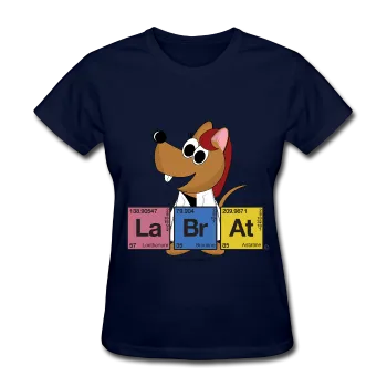 "Lab Rat Periodic Table" (red) - Women's T-Shirt