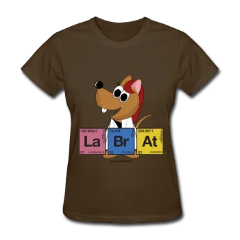 "Lab Rat Periodic Table" (red) - Women's T-Shirt
