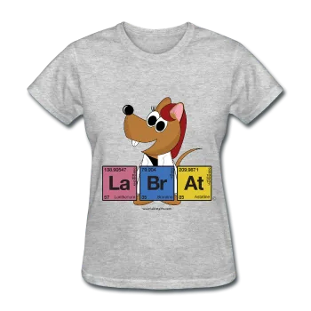 "Lab Rat Periodic Table" (red) - Women's T-Shirt
