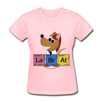 "Lab Rat Periodic Table" (red) - Women's T-Shirt