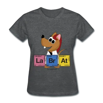 "Lab Rat Periodic Table" (red) - Women's T-Shirt
