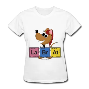 "Lab Rat Periodic Table" (red) - Women's T-Shirt