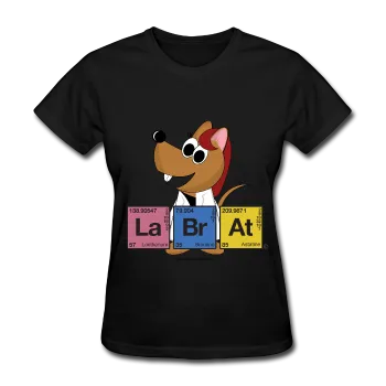 "Lab Rat Periodic Table" (red) - Women's T-Shirt