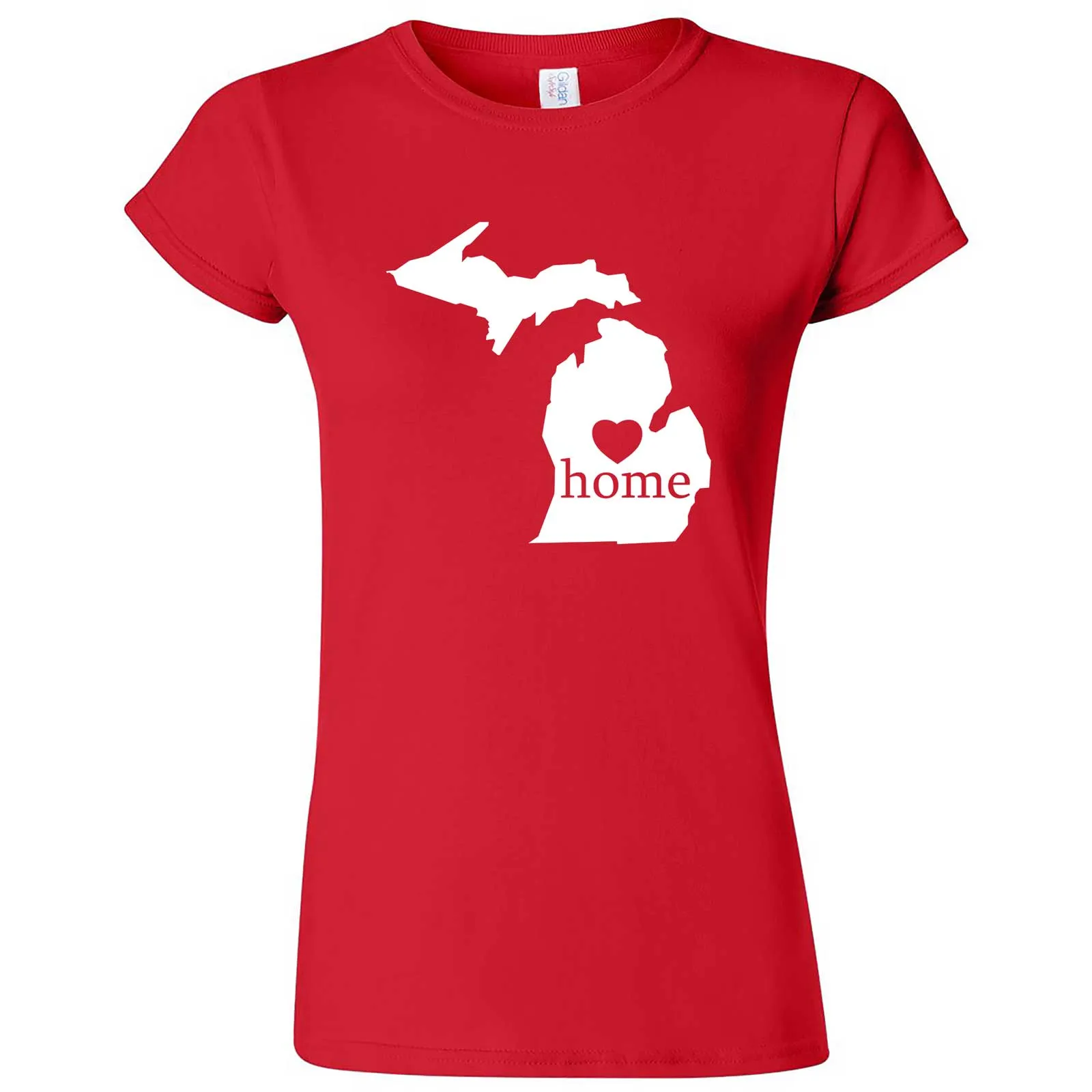 "Michigan Home State Pride" women's t-shirt