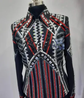 Red Western Show Jacket