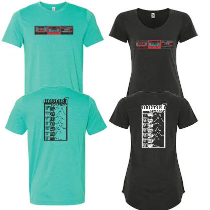 Sinister 7 Reverso Mixed Tape Tee - Ladies Charcoal Only