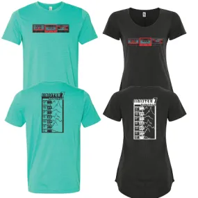 Sinister 7 Reverso Mixed Tape Tee - Ladies Charcoal Only