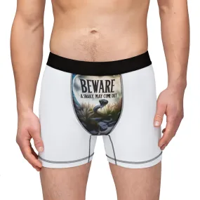 Snake Print Men's Boxers, Mens Short Briefs, Funny Underwear, Novelty Boxer Shorts