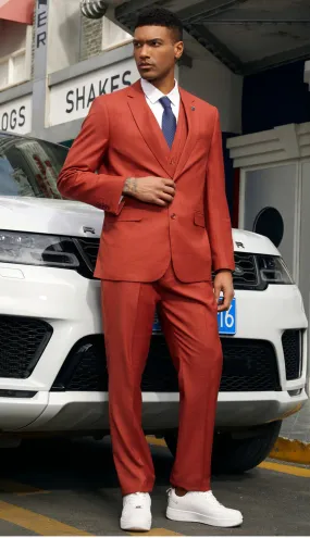 Stacy Adams SM156H1-RUST Mens Suit