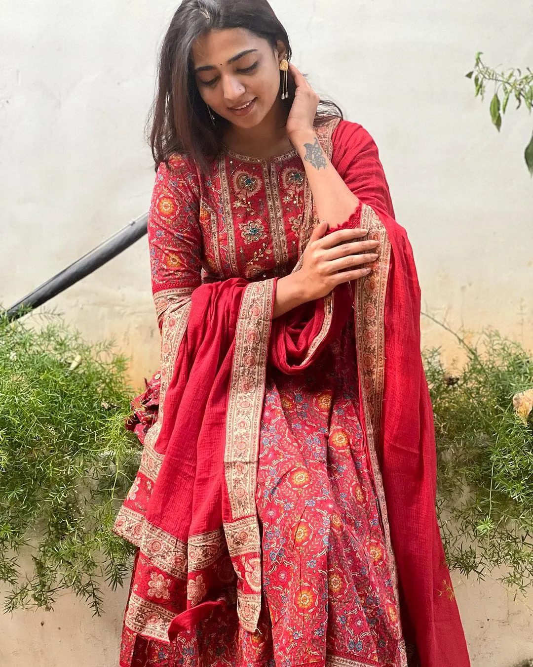 Women's Designer Pure Cotton Anarkali Salwar Suit